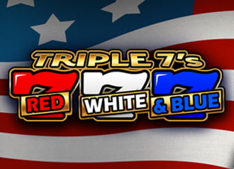 Triple 7s - Red, White & Blue