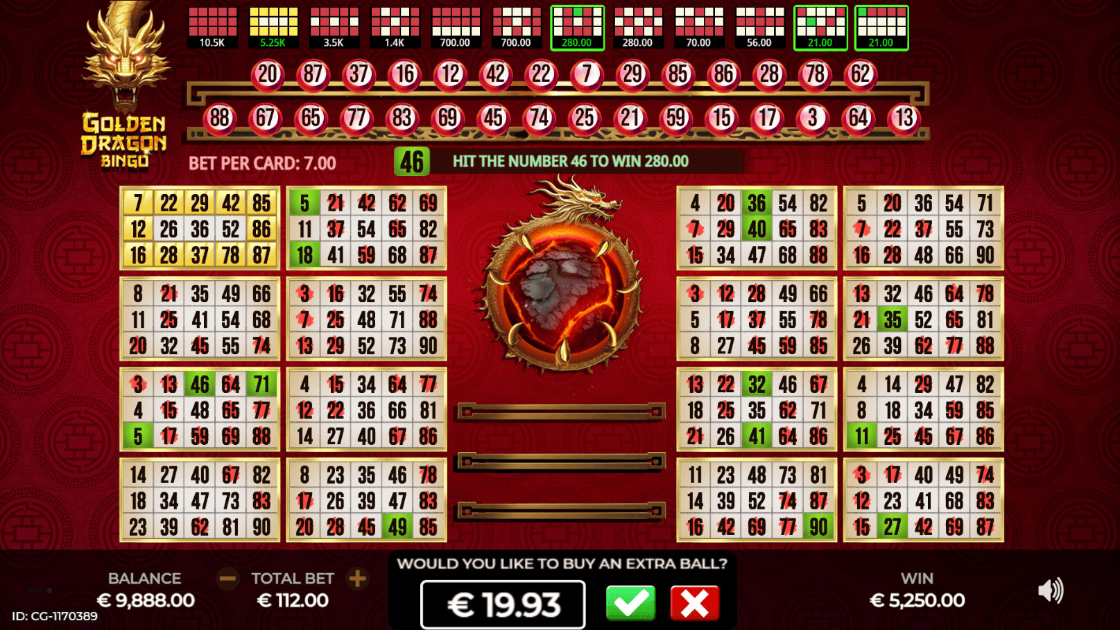 Golden Dragon Bingo